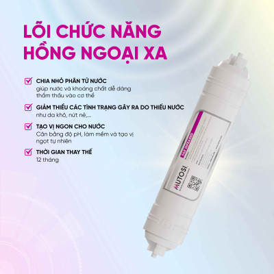 Lõi lọc nước - Hàng chính hãng Mutosi số 6/7/8 - Lõi hồng ngoại xa (Far Infrared) LOIT33HN-R