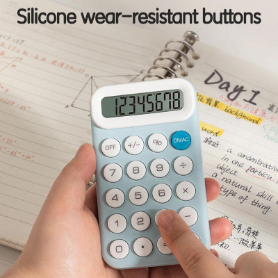 Máy Tính Bỏ Túi - Deli EM10 - Màu Xanh Da Trời