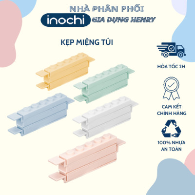 [Combo 10] Kẹp miệng túi thực phẩm YOKO bảo quản thực phẩm, bảo quản đồ ăn, tránh ẩm mốc, chất liệu nhựa PP chống giòn gãy - Hàng Inochi an toàn tiêu chuẩn Nhật