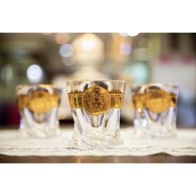 Bộ cốc pha lê Tiệp Bohemia MV hoa văn Versace, dung tích 340ml - hàng chính hãng