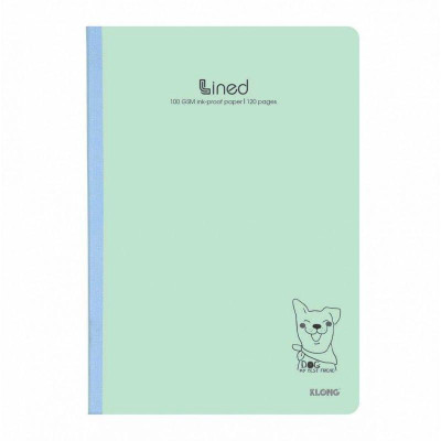 Vở kẻ ngang chấm may dán gáy KLONG B5 120 trang 100/76; MS: 841