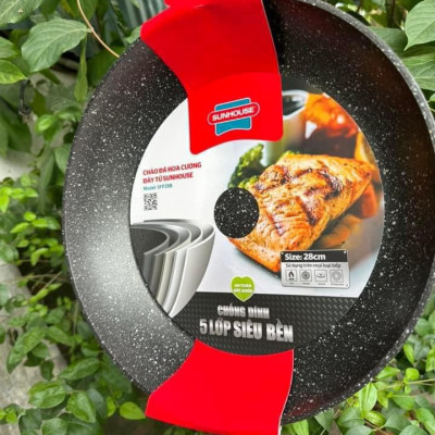 Chảo đá hoa cương đáy từ SUNHOUSE SFP24B/26B/28B - Hàng chính hãng