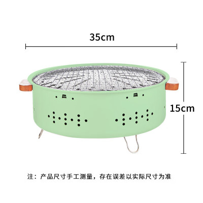 Bếp nướng than hoa cao cấp chất liệu thép chịu nhiệt tốt không gỉ dễ dàng sử dụng, an toàn, kèm vỉ
