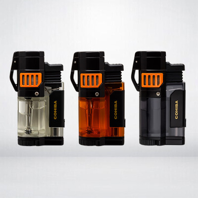 Vỏ Hộp Quet Khò 3 tia kèm đục COB-35 có kèm đục, thân trong nhìn được dung lượng ga bên trong