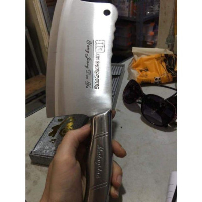 Dao chặt xương  Inox Nhật cao cấp , thép không rỉ , lưỡi dao bén kích thước lớn cán inox rất bền dễ cầm ,sạch sẽ an toàn cho sức khỏe