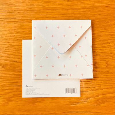 Set 6 thiệp tình yêu, valentine, tỏ tình, cặp đôi SDstationery FRUITY 2x12 minh họa trái cây dễ thương cute thông điệp tiếng Anh vui nhộn