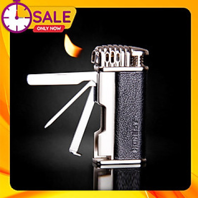 Vỏ Hột Quẹt Bật Lửa Kiêm Bộ Dụng Cụ Đa Năng Honest BCZ-381 Thiết Kế Đẹp Độc Lạ Lửa Cong - Dùng Gas Cao Cấp