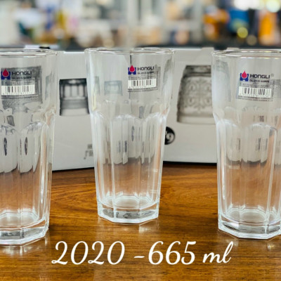 BỘ 6 LY THỦY TINH CAO CẤP UỐNG NƯỚC HOA QUẢ, SINH TỐ - VD718