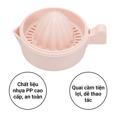 Bộ vắt cam chanh tiện dụng cỡ nhỏ Yoko - Giao màu ngẫu nhiên