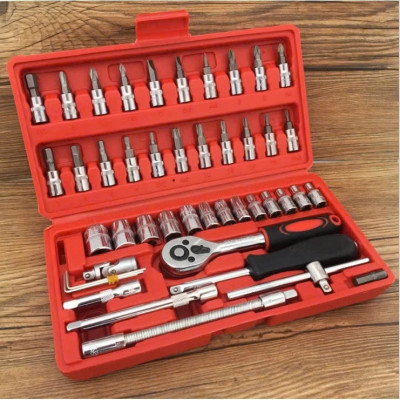 HỘP DỤNG CỤ VẶN BU LÔNG ỐC VÍT 46 MÓN – NHỎ GỌN, ĐA NĂNG, DỄ MANG THEO, ĐÈN ỐP TRẦN