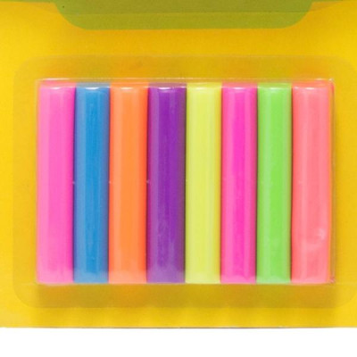 Sáp Nặn Học Tập 8 Màu Neon SMARTKIDS (4 Khuôn + 1 Cây Lăn) SK-BL8M5N