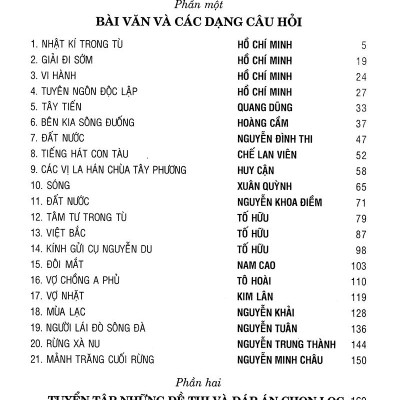 Ôn Tập Luyện Thi Trắc Nghiệm THPTQG 2019 - Môn Văn
