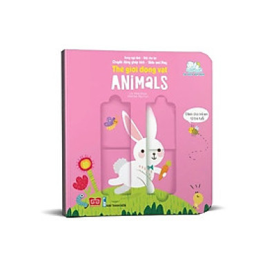 Sách Tương Tác Song Ngữ Việt Anh - Chuyển Động Ghép Hình - Slide and Play - Đinh Tị Books (bé từ 0-6 tuổi)