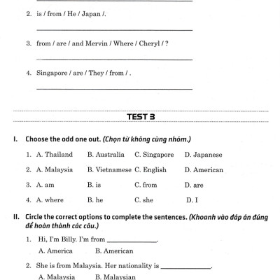 Đề Kiểm Tra Tiếng Anh 4 - Có Đáp Án (Dùng Kèm SGK Tiếng Anh 4 Global Success) _HA