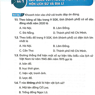 Sách Giáo Khoa Vở Bài Tập Lịch Sử Và Địa Lí 4 (Kết Nối) (Chuẩn)
