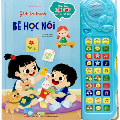 Tủ Sách Tương Tác - Sách Âm Thanh - Bé Học Nói - Phiên Bản Đặc Biệt Với 30 Nút Bấm