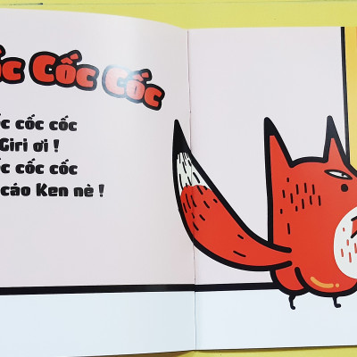 Sách Cho Bé Ehon Cáo Ken Và Đồ Vật - Lộp Bộp Lộp Bộp