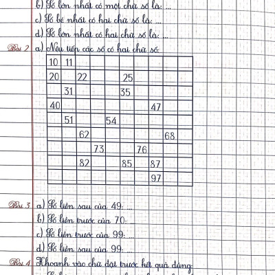 Vở Ô Li Thực Hành Toán 2 - Quyển 1