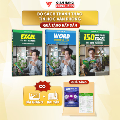 Combo 3 Sách Word Và Excel Và 150 Thủ Thuật Ứng Dụng Văn Phòng Từ Cơ Bản Đến Nâng Cao - N1
