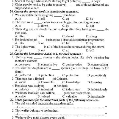 Ôn Tập Luyện Thi Trắc Nghiệm THPTQG 2019 - Môn Tiếng Anh