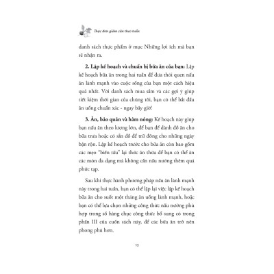 Thực Đơn Giảm Cân Theo Tuần