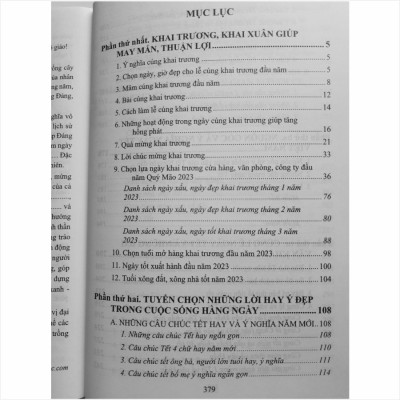 Những Điều Cần Biết Về Khai Xuân, Khai Trương Đầu Năm Để Thuận Lợi, May Mắn – Tuyển Chọn Những Lời Hay Ý Đẹp Trong Cuộc Sống Hàng Ngày - V2169D