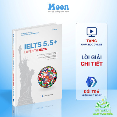 Sách IELTS 5.5+, luyện thi ielts 4 kỹ năng cho người mới bắt đầu
