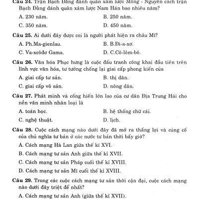 Luyện Thi Trung Học Phổ Thông Quốc Gia 2019 - Khoa Học Xã Hội