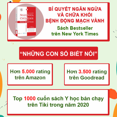 Combo sách Bí mật dinh dưỡng + Liệu trình dinh dưỡng + Động mạch vành + Giải thoát ung thư