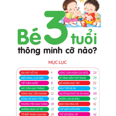 Hiểu Từng Tuổi Con: Bé 3 Tuổi Thông Minh Cỡ Nào?