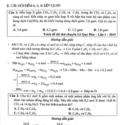 Chinh Phục điểm 8, 9, 10 Hóa Học - Quyển 2: Hữu Cơ
