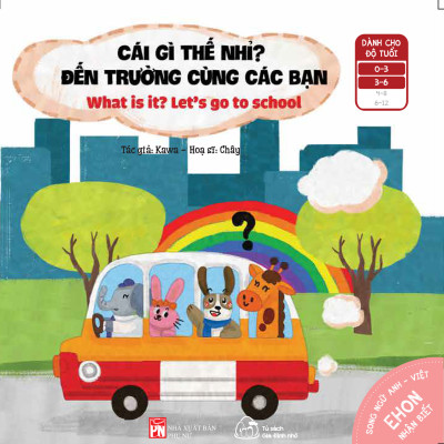 Combo 04 cuốn Ehon song ngữ kích thích tư duy IQ cho bé: "Cái gì thế nhỉ?" 