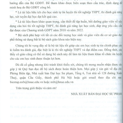 Ôn Luyện Trắc Nghiệm Thi Tốt Nghiệp Trung Học Phổ Thông (năm 2025) Môn Công Nghệ (Định Hướng Nông Nghiệp)