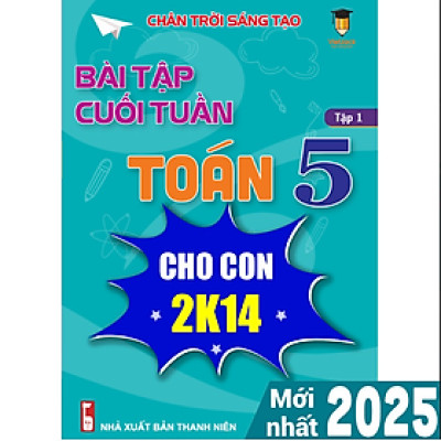 Sách - Combo Bài tập cuối tuần Toán 5 Chân trời sáng tạo cả năm (2 cuốn) VietJack