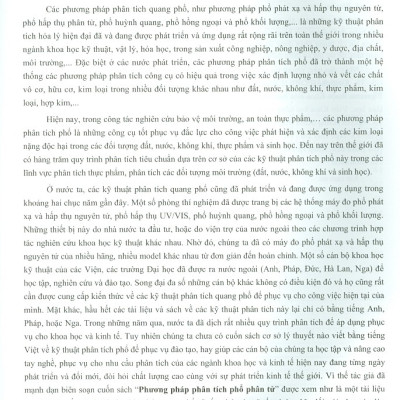 Phương pháp phân tích phổ phân tử