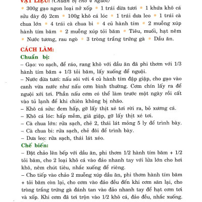 30 Món Cơm Lạ Và Ngon