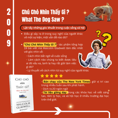 Combo/Lẻ Sách Malcolm Gladwell: Những Kẻ Xuất Chúng + Điểm Bùng Phát + Trong Chớp Mắt + Chú Chó Nhìn Thấy Gì + David Và Goliath + Đọc Vị Người Lạ + Lật Lại Điểm Bùng Phát