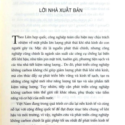 Sách - Công Nghiệp Không Carbon - Chuyển Đổi Công Nghệ Và Chính Sách Để Đạt Được Thịnh Vượng Bền Vững