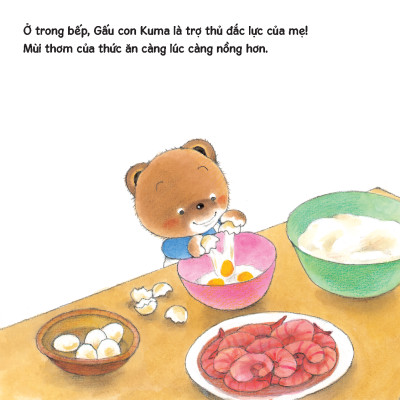 Sách - Dtpbooks - Chúc mừng năm mới - Sách tranh ehon Gấu con Kuma - Những chuyện nhỏ hàng ngày