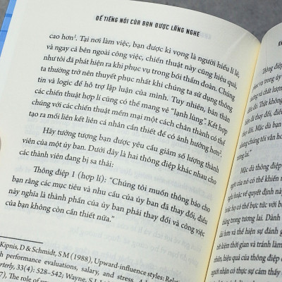 Để tiếng nói của bạn được lắng nghe - Cách xây dựng tầm ảnh hưởng trong công việc và cuộc sống