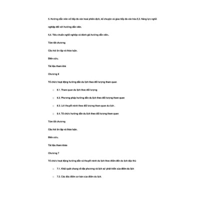 Sách Giáo trình nghiệp vụ hướng dẫn du lịch