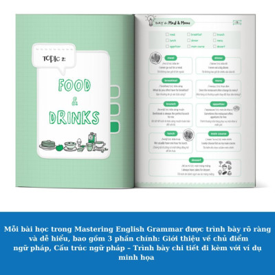 Sách - Mastering English - Làm chủ ngữ pháp, từ vựng và giao tiếp tiếng Anh trong 180 ngày - MCBooks
