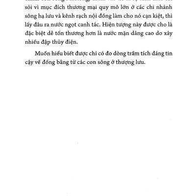 Sông Mê Kông Hay Sông Cửu Long Với Biến Đổi Khí Hậu Toàn Cầu