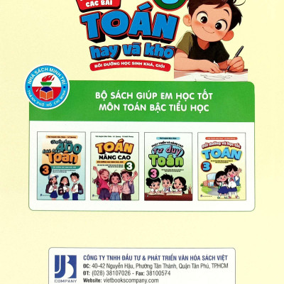 Sách - Tuyển Tập Các Bài Toán Hay Và Khó 3 - Bồi Dưỡng Học Sinh Khá, Giỏi