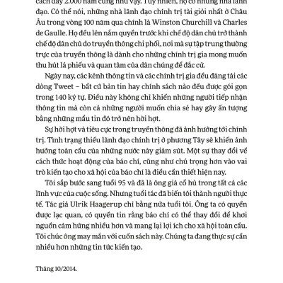 Sách - Tin Tức Kiến Tạo - Vực Dậy Nền Truyền Thông Và Dân Chủ Với Tư Duy Báo Chí Của Tương Lai