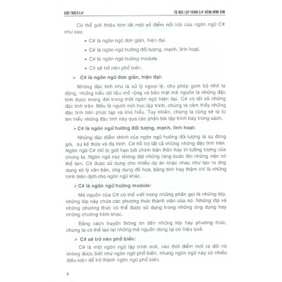 Sách - Tự Học Lập Trình C# Bằng Hình Ảnh