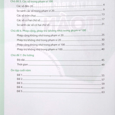 Bài Tập Trắc Nghiệm Toán Lớp 1 - Tập 2 (Theo Chương Trình Giáo Dục Phổ Thông 2018)