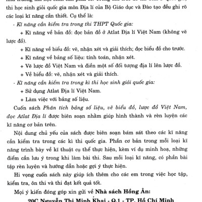 Phân Tích Bảng Số Liệu, Vẽ Biểu Đồ, Lược Đồ Việt Nam, Đọc Atlat Địa Lí