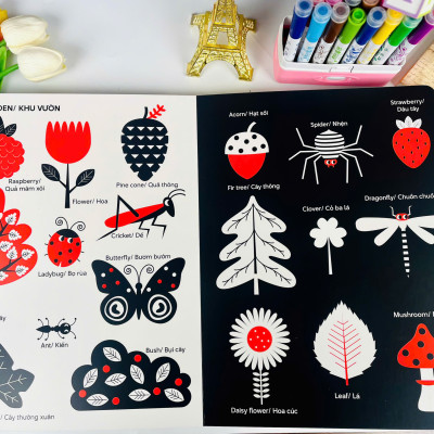 Sách - Good Morning World - Cuốn Sách Đầu Tiên Về Màu Sắc - Kích Thích Thị Giác Cho Bé - ndbooks