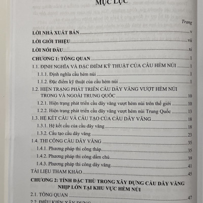 Sách - Xây Dựng Và Bảo Trì Cầu Dây Văng Nhịp Lớn TRong Hẻm Núi (Tập 1)